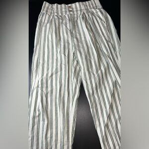 Urban Outfitters Striped Cotton & Linen Blend Women’s Pants size Medium EUC
